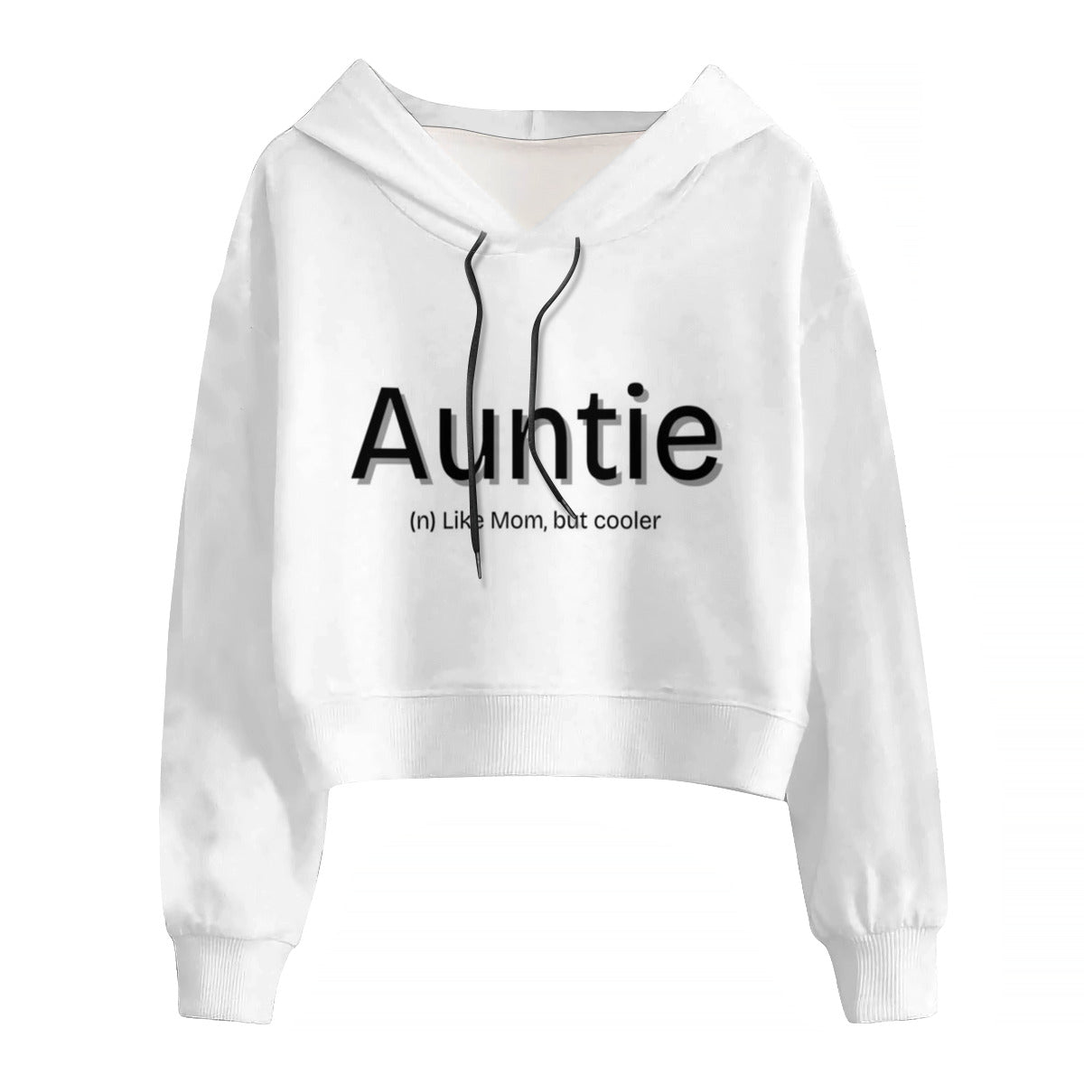 AUNTIE - Cropped Hoodie for Fashionably Cold Days!